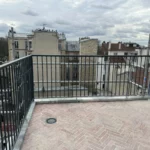 Création terrasse avec rambarde en acier Paris 75020