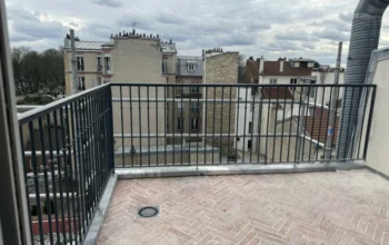 Création terrasse avec rambarde en acier Paris 75020